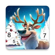 Christmas Color by Number Game icon
