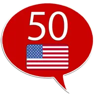 English US – 50 languages icon