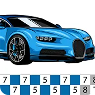 Pixel Cars Color by Number icon