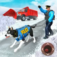 Police Dog Snow Rescue Game icon