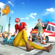 Ambulance Car Rescue Simulator: Rescuing Games icon