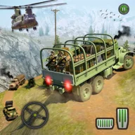Offroad Army Transporter Truck Driver