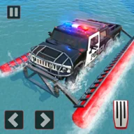 Police Truck Water Surfing Gangster Chase