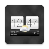 Sense V2 flip clock & weather icon