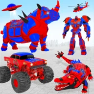 Rhino Monster Truck Robot Game icon