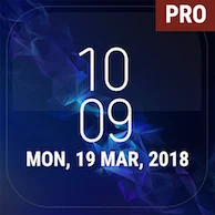 Galaxy S9 Plus Digital Clock Widget Pro icon