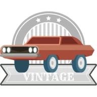Vintage car race icon