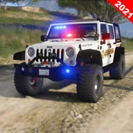 Offroad Police Jeep icon