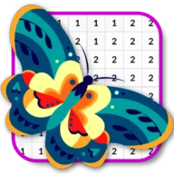 Butterfly Art Color By Numbers