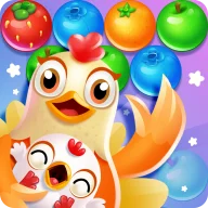Chicken pop - Fruits bubble splash icon