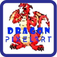 Dragon - Pixel Color By Number