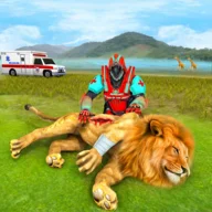 Robot doctor ambulance: animals rescue games 2021 icon
