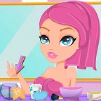 beauty salon makeup and makeover icon