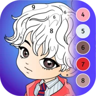 K-Pop coloring by Numbers icon