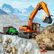 Snow Offroad Construction Excavator