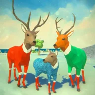 Deer Christmas Simulator Family Happy New Year icon