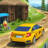 City Taxi Driving Car Games 3d icon