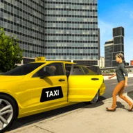 Grand Taxi simulator 3D game icon