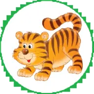 Tigers in cage icon