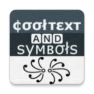 Cool text and symbols icon