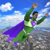 Black Hero Super Man Crime Battle