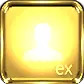 exDialer Glass Metal Frame Gold theme icon