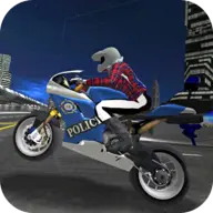 Real Police Bike Driving Games icon