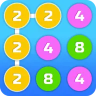 2-4-8 link identical numbers icon