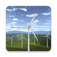 Wind Turbines 3D icon